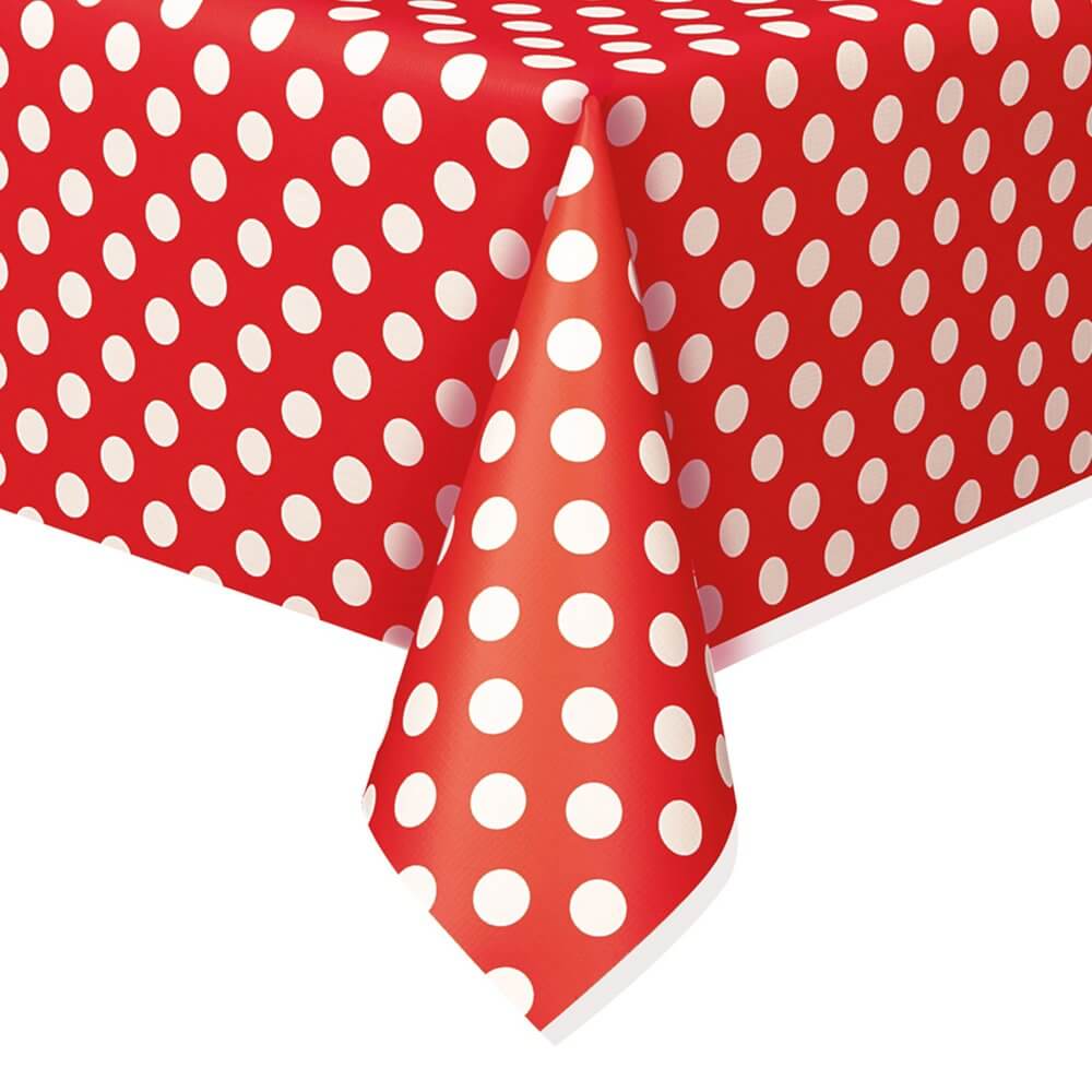 Mantel Polka Dots Rojo C/1