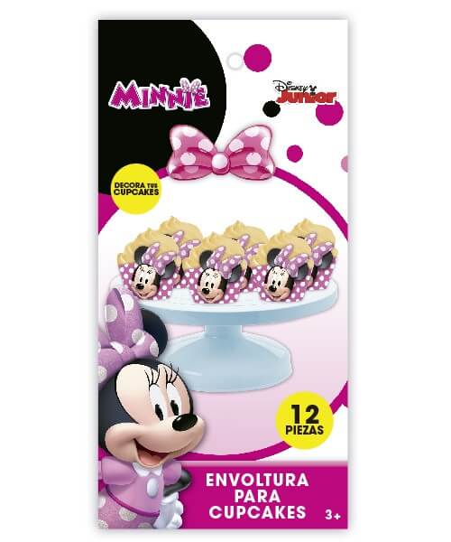 Minnie Envoltura Para Cupcakes C/12