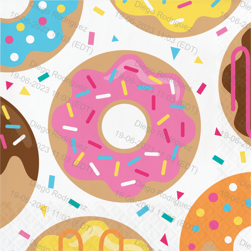 Servilleta G Donut Time C/16