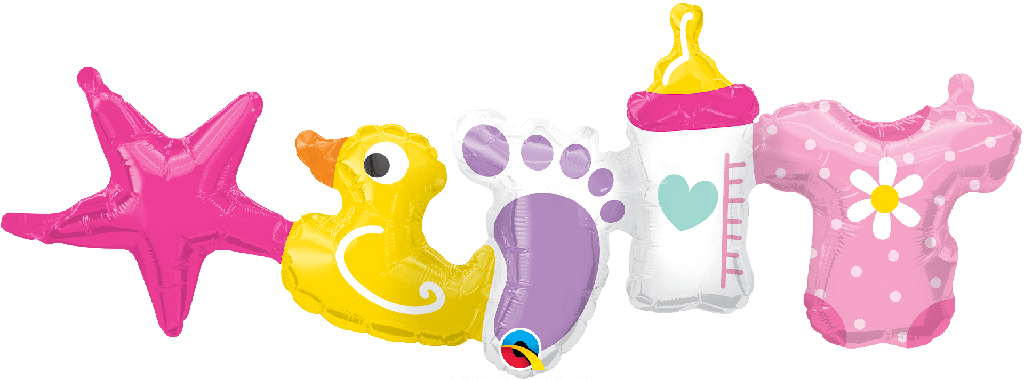 Balloon Garland Baby Girl