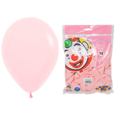 Bolsa De Globos 12" Macarron Fresa C/50