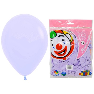 Bolsa De Globos 12" Colores Macarron Uva C/50