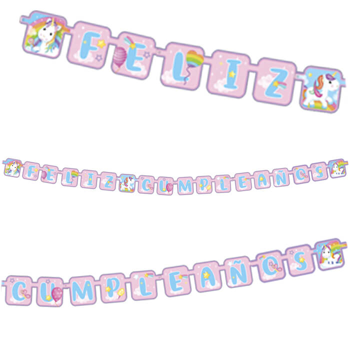 Letrero Movil Unicornio Arcoiris C/1