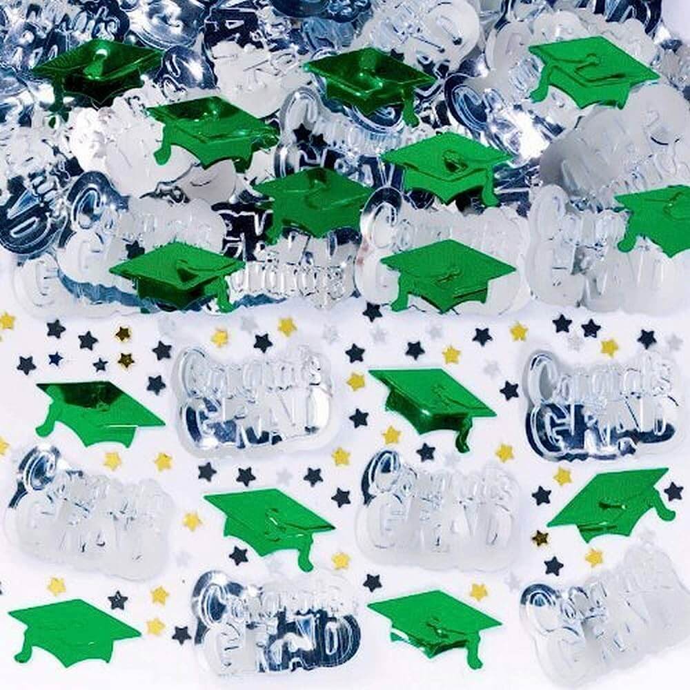 Embossed Confetti Graduation Colores C/1