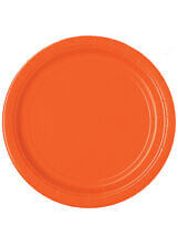 Plato 9" Carton Naranja C/8