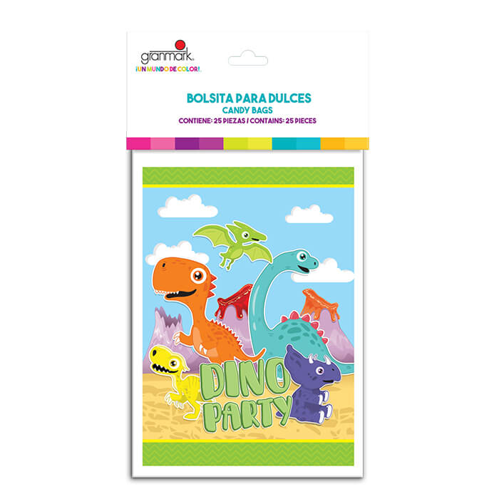 Bolsa Dulcera Dino Party C/8