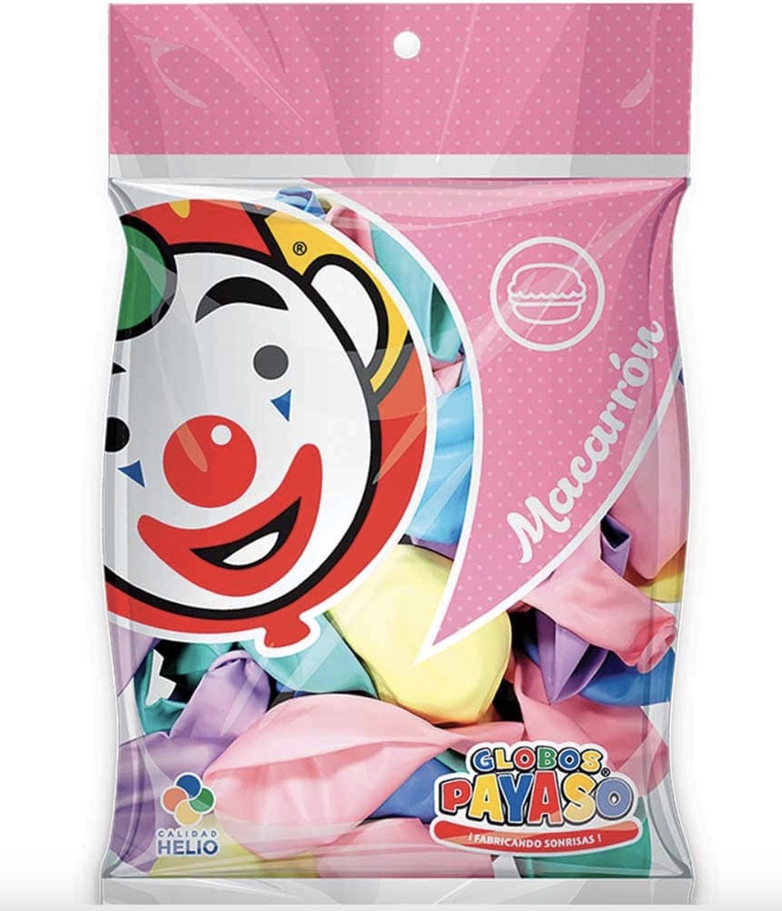 Bolsa De Globo 9" Macarron Surtido C/50