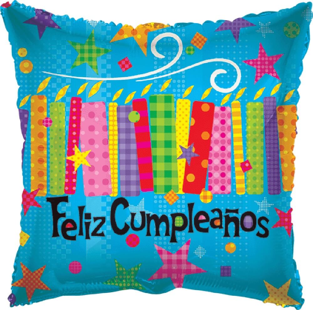 Globo 18" Feliz Cumple Azul C/1