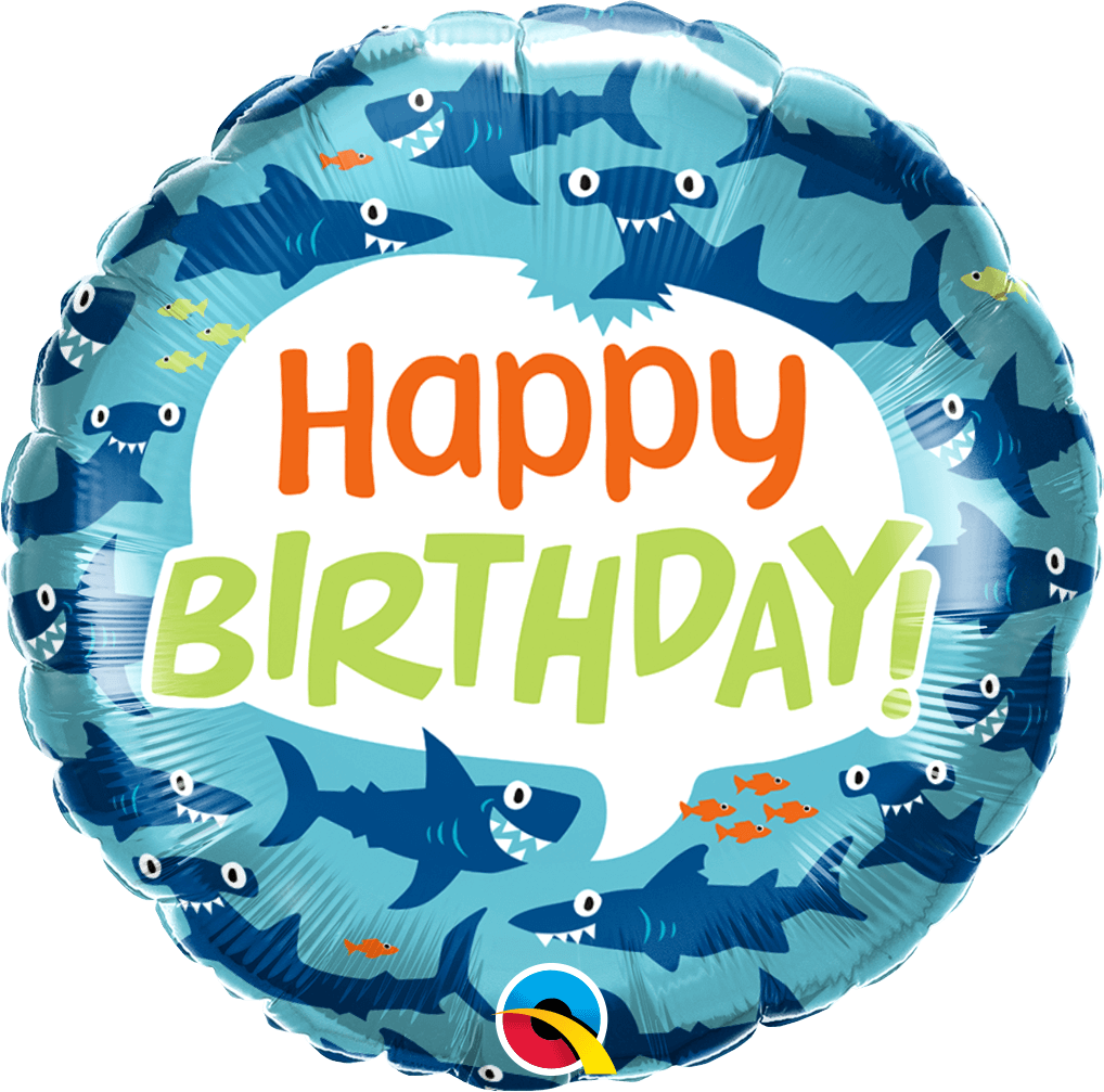 Globo 18" HBD Tiburones C/1