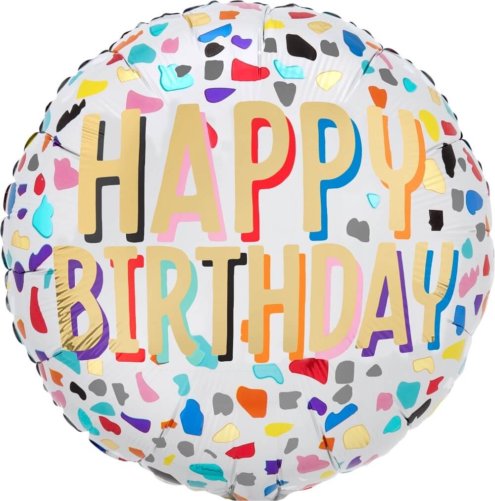 Globo 18" Happy Confetti Birthday C/1