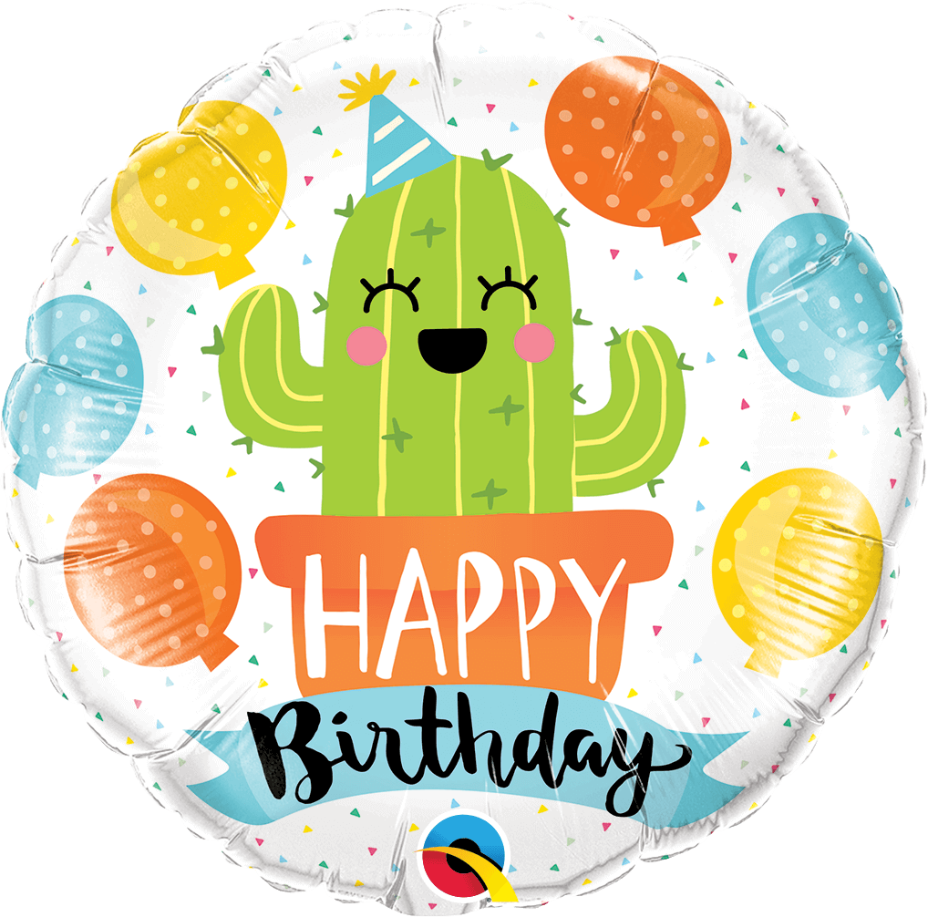 Globo 18" Birthday Cactus De Fiesta C/1