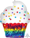 Globo 18" Cupcake Satin Happy Birthday C/1