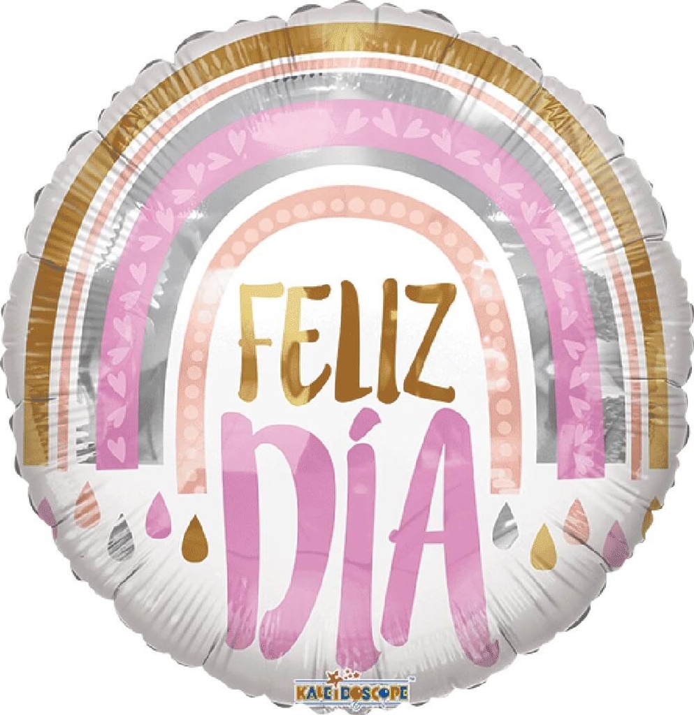Globo 18" Feliz Dia Rainbow C/1