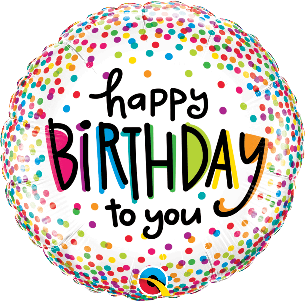 Globo 18" HBD To You Puntos C/1