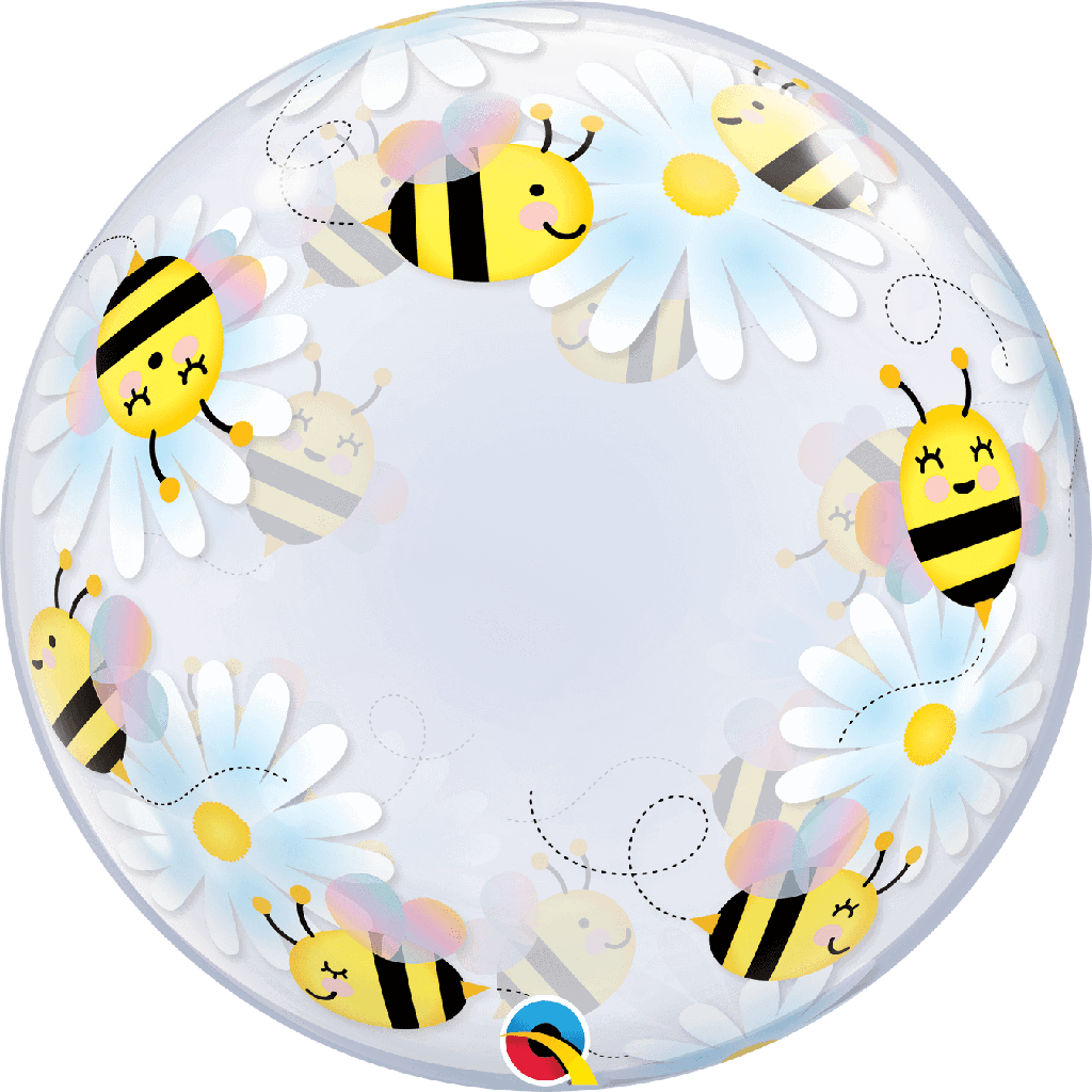 Burbuja 22" Abejas Dulces Y Margaritas