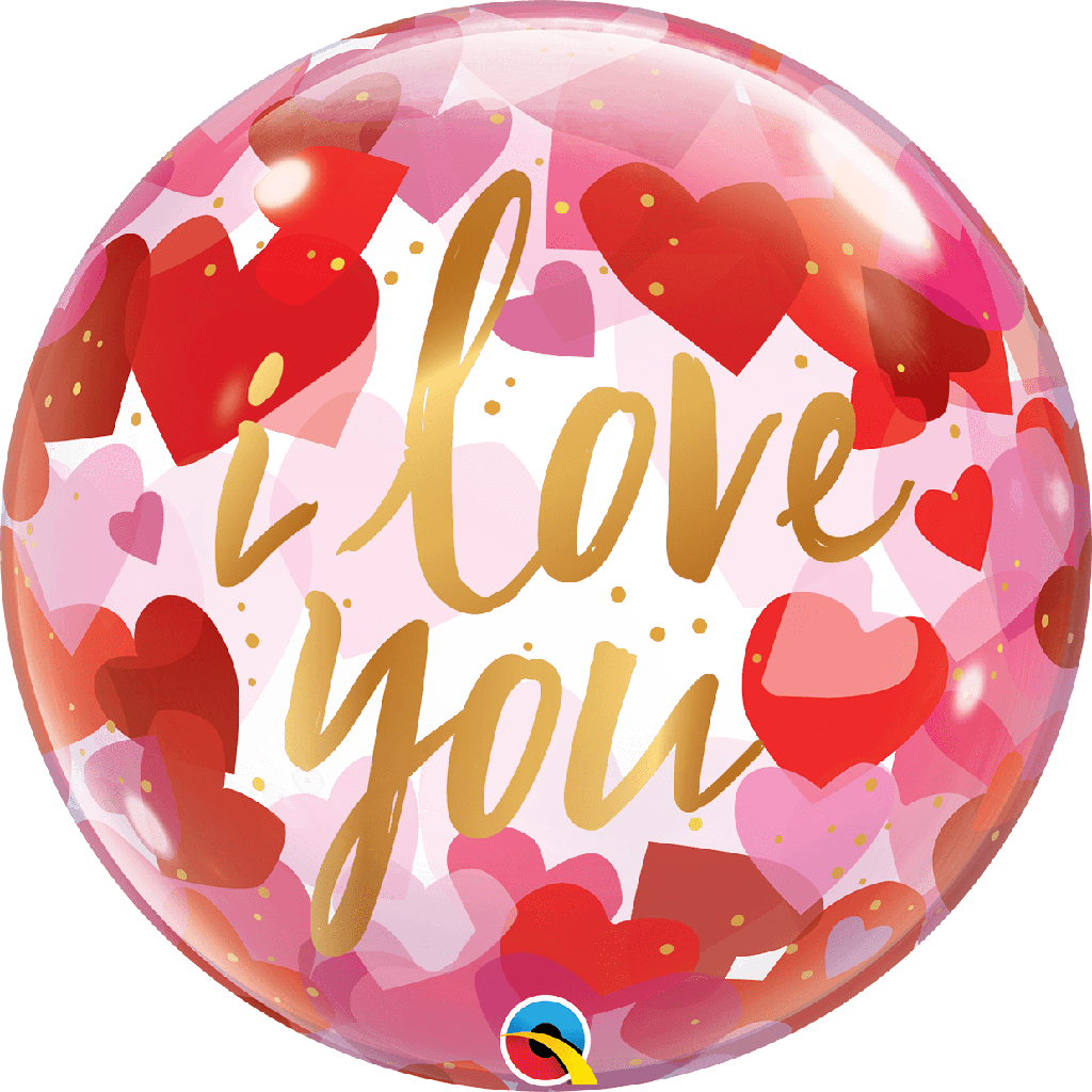 Burbuja 22" Love You Corazones C/1