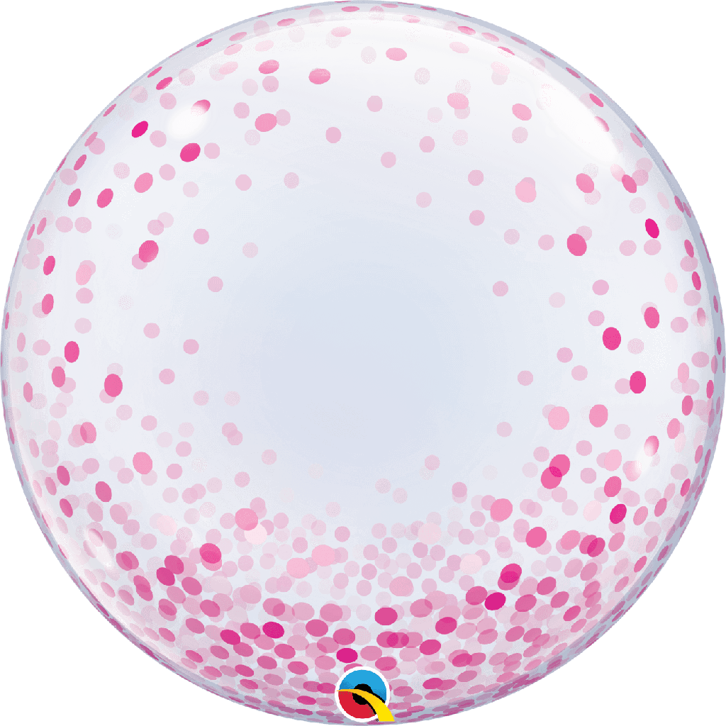 Burbuja 22" Puntos Rosa