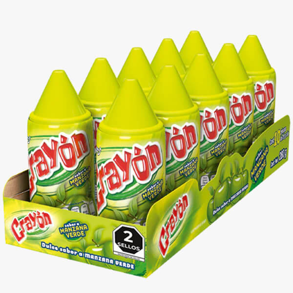 Crayon Manzana Verde C/10