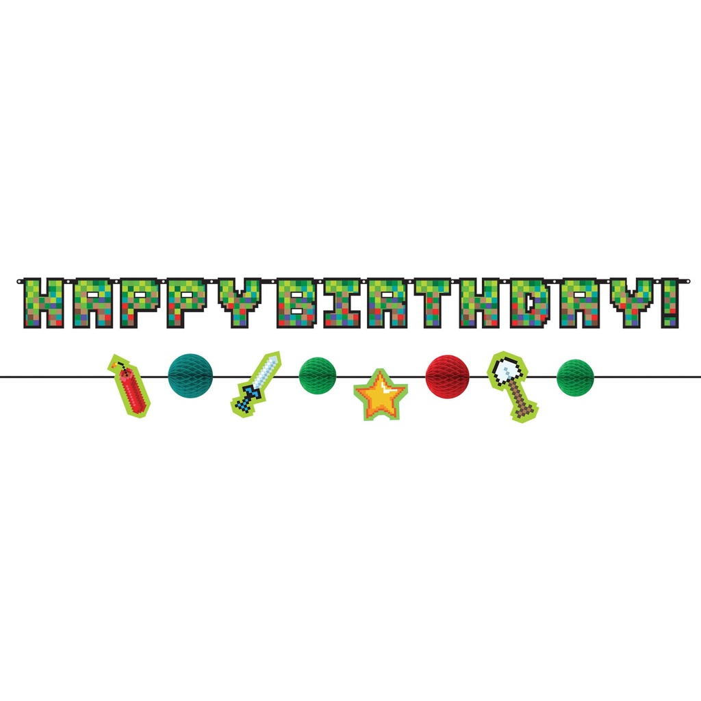 Jumbo Banner Kit Pixel Party C/2