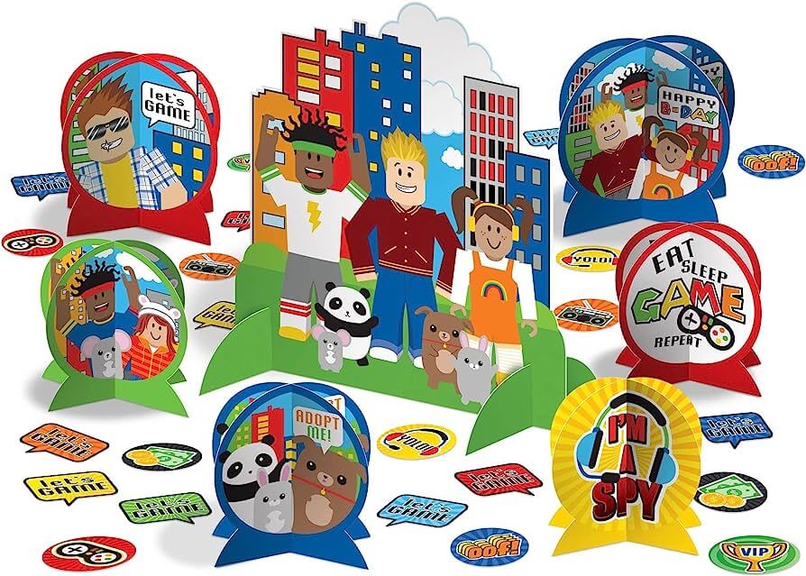 Table Decorating Kit Party Town / Roblox C/1