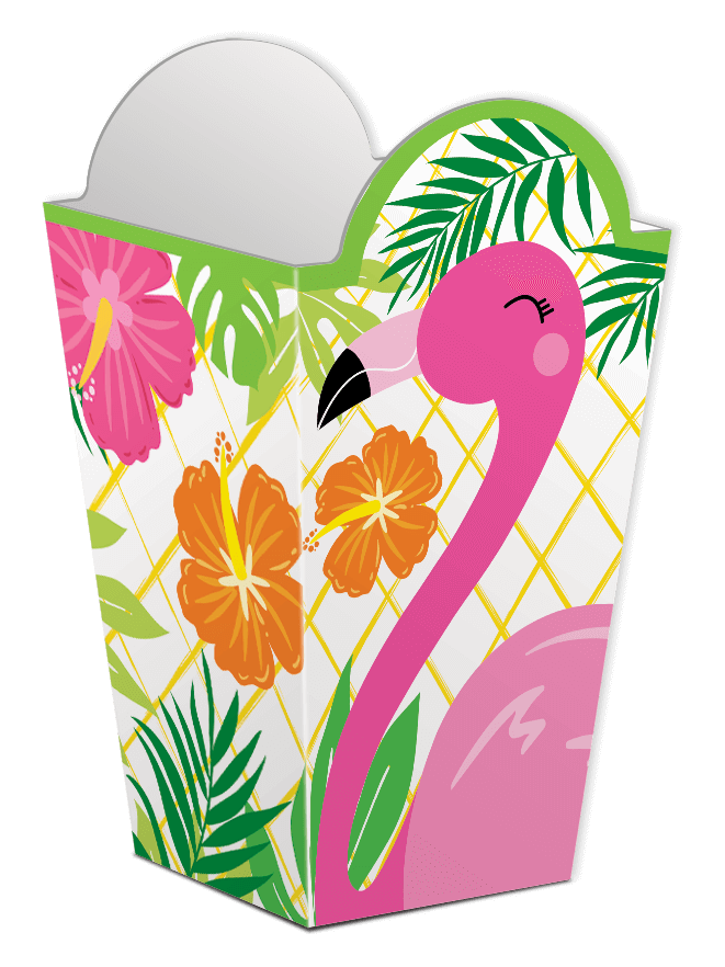 Cajita Fantasia Tropical Flamingo C/6