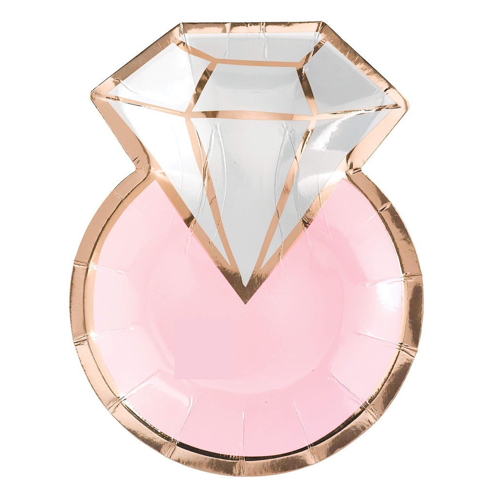 Plato 7" Shaped Diamond Ring C/8