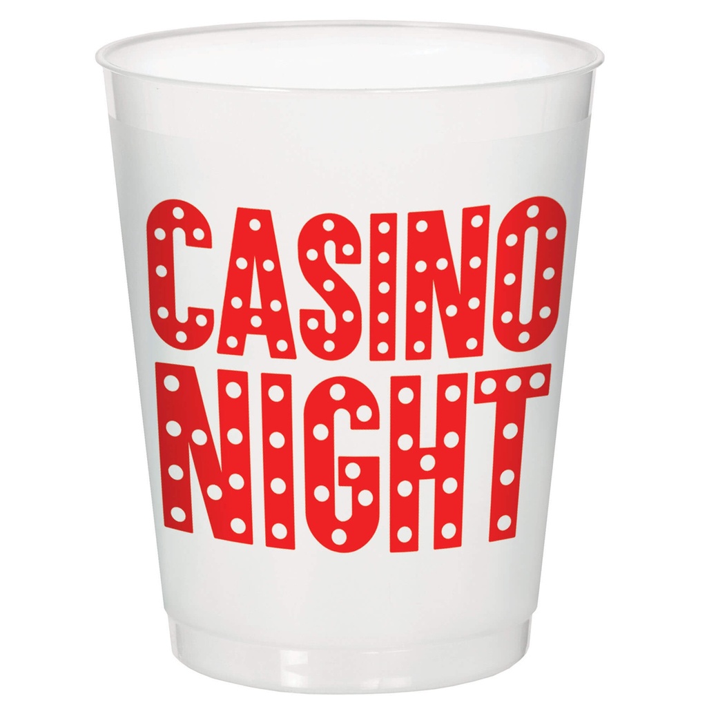Vaso 9oz Casino Night C/8