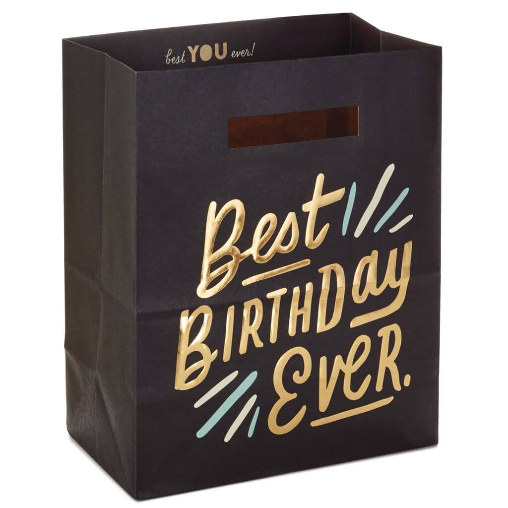 Bolsa Grande Negra Best Birthday Ever C/1