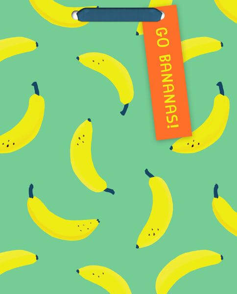 Bolsa Mediana Go Bananas Verde C/1