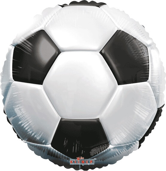 Globo 18" Soccer Blanco y Negro C/1