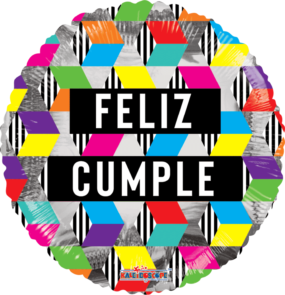 Globo 36" Feliz Cumple ZigZag C/1