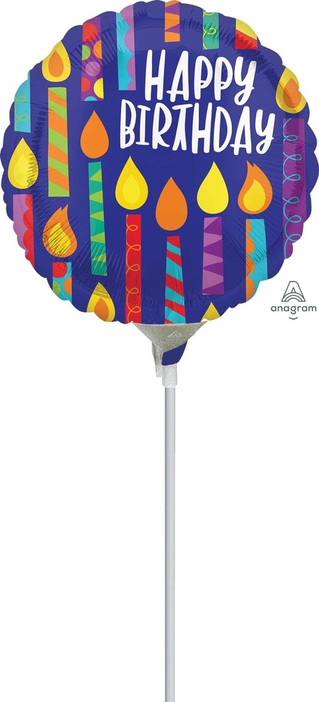 Globo 9" HBD Candles C/1