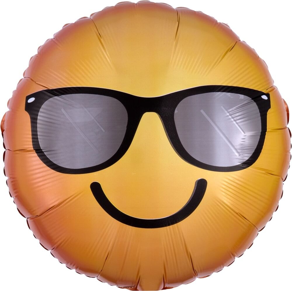 Globo 18" Emoji Lentes C/1