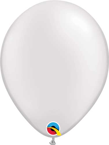 Globo 12" Blanco Nacarado C/1