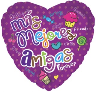 Globo 18" Mejores Amiga C/1