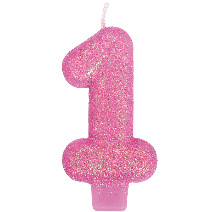 Vela Numeral Colores 1 C/1