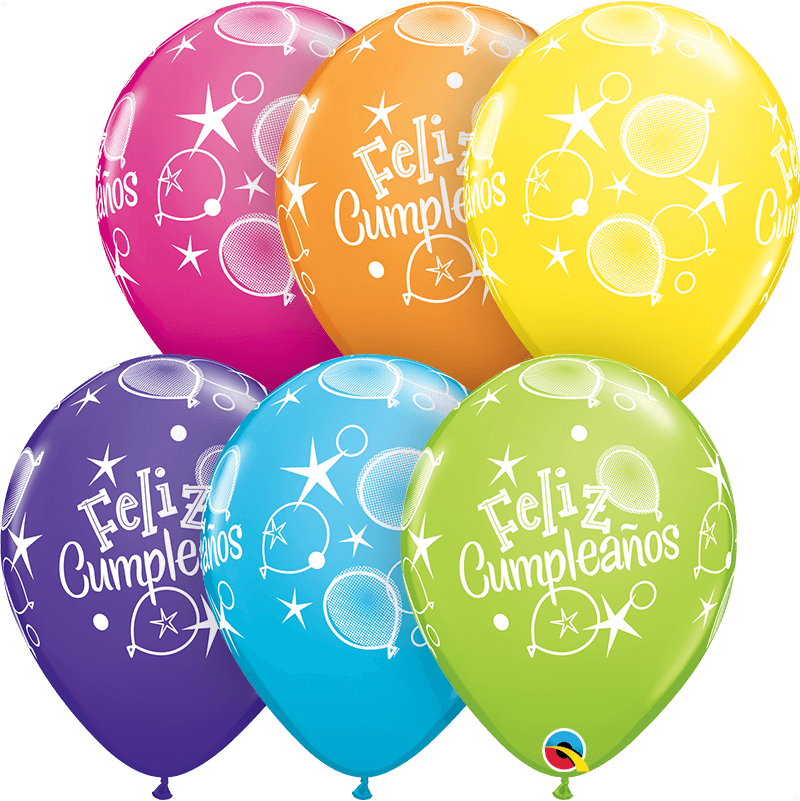Globo 12" Feliz Cumpleaños C/1