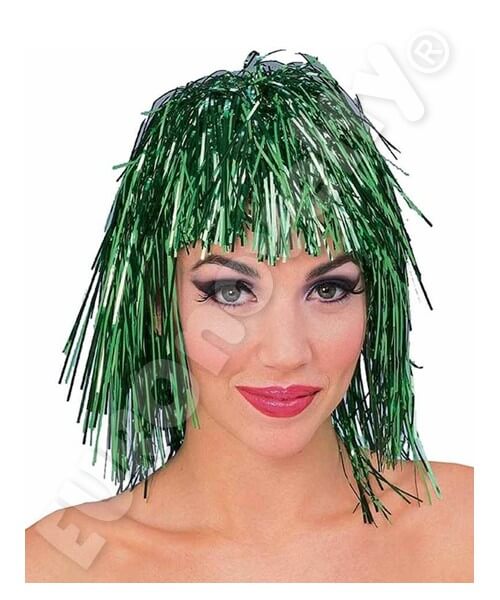 Peluca Metalica Verde C/1