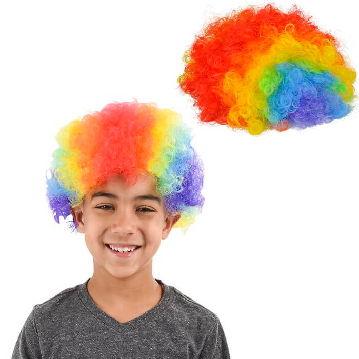 Peluca Payaso Colores C/1