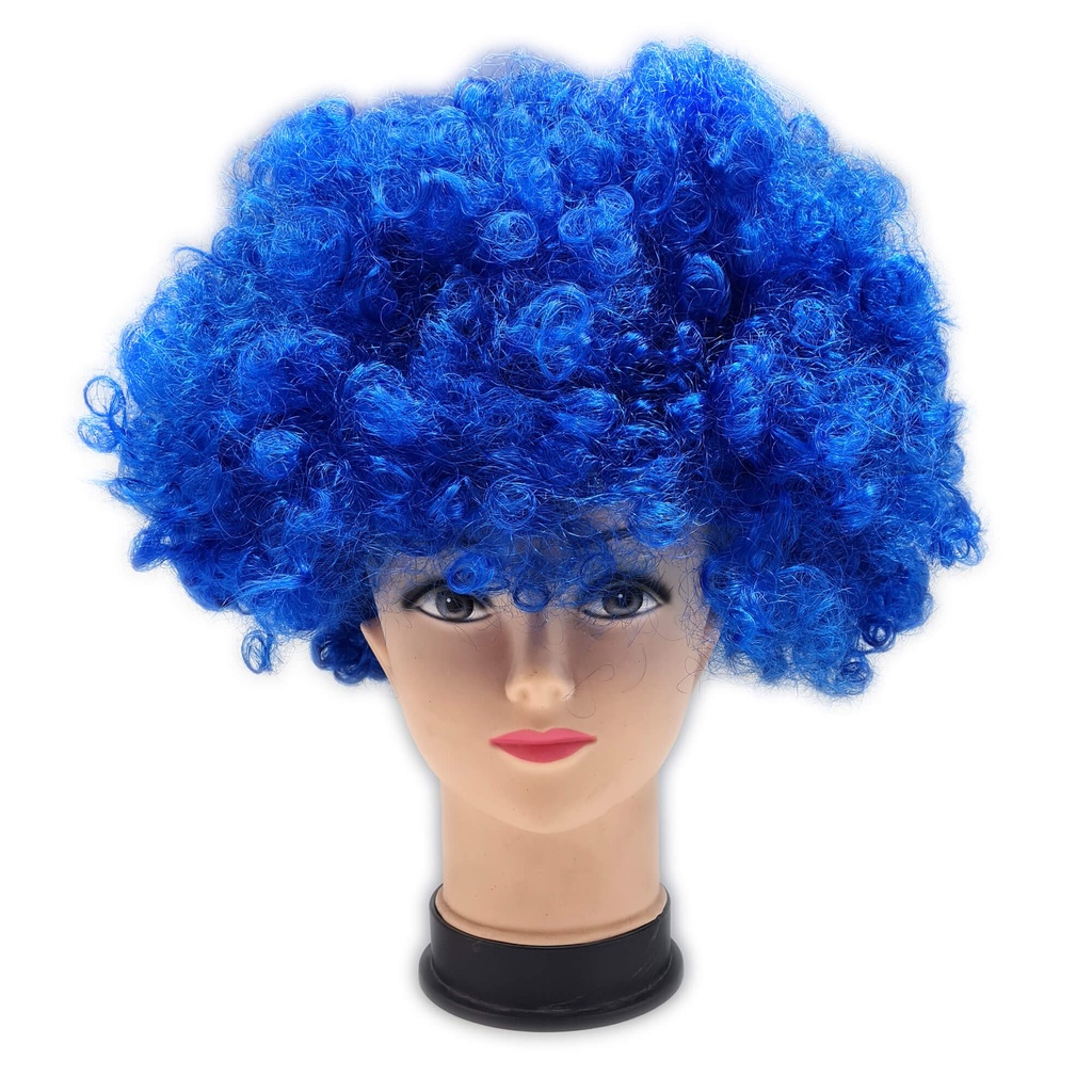 Peluca Afro Azul Rey C/1