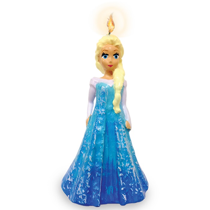 Vela Figura Elsa Frozen C/1