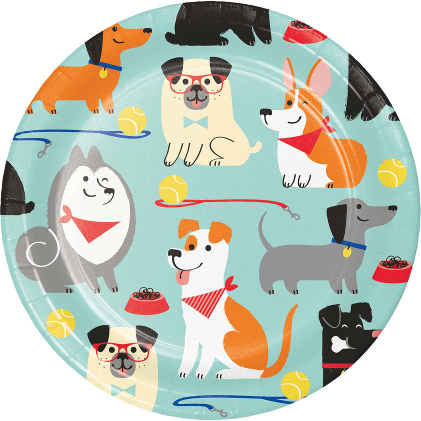 Plato 7" Dog Party C/8