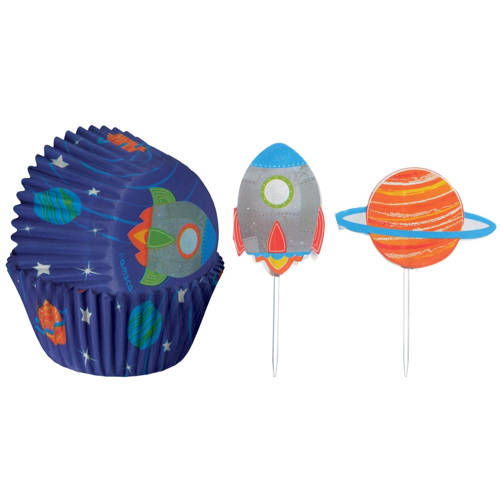 Capacillos Para Cupcakes Blast Off / Espacio