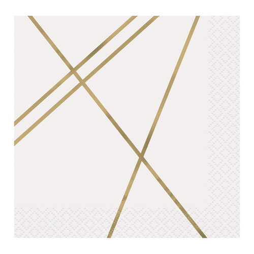 Servilleta CH Modern Gold & Purple C/16