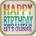 Plato 7" Cuadrado Rainbow Wishes