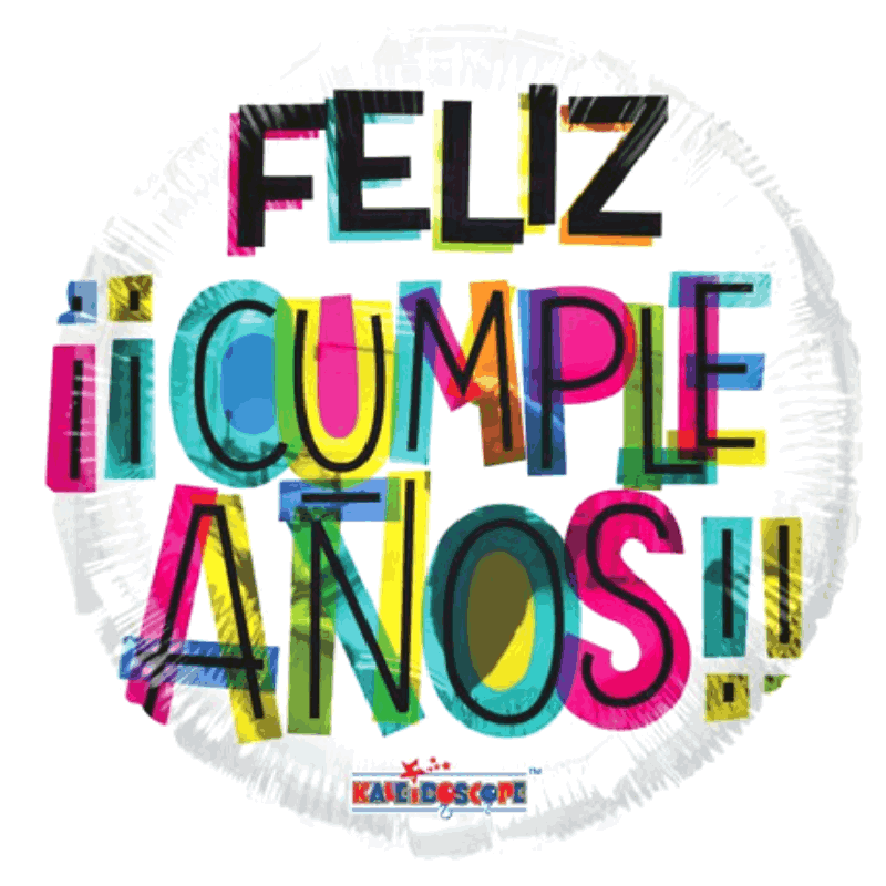 Globo 18" Feliz Cumpleaños Colors