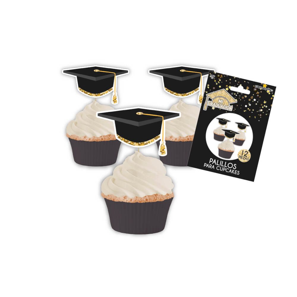 Palillos Para Cupcakes Graduacion C/12