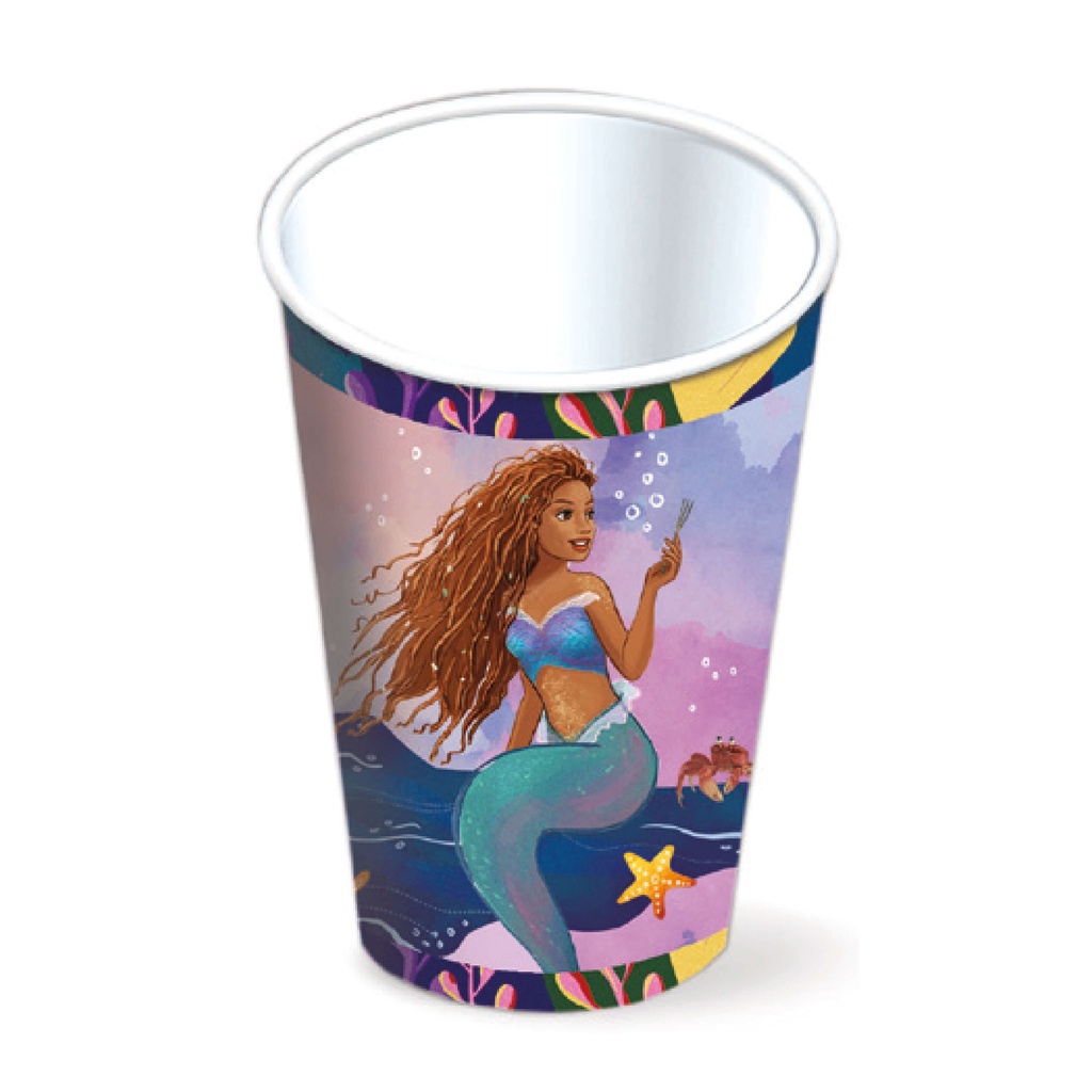 Vaso 9oz Little Mermaid C/6