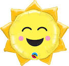 Globo 35" Sol Sonriente C/1