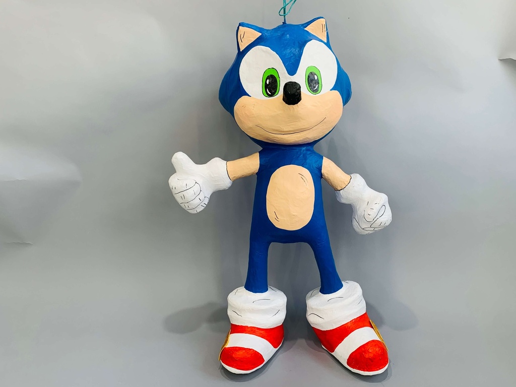 Piñata Figura G Erizo Azul C/1